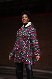 African Parka In Electric Pink Samakaka - Continent Clothing