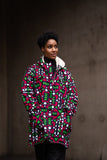African Parka In Electric Pink Samakaka - Continent Clothing