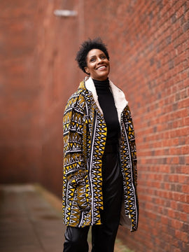 Parco africano in Patchwork - Cappotto Africano