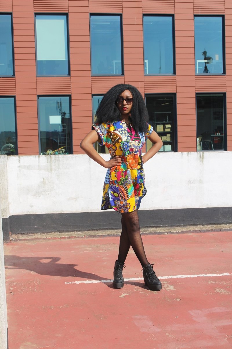 African Patchwork Dress - Festival Dress - Continent Clothing