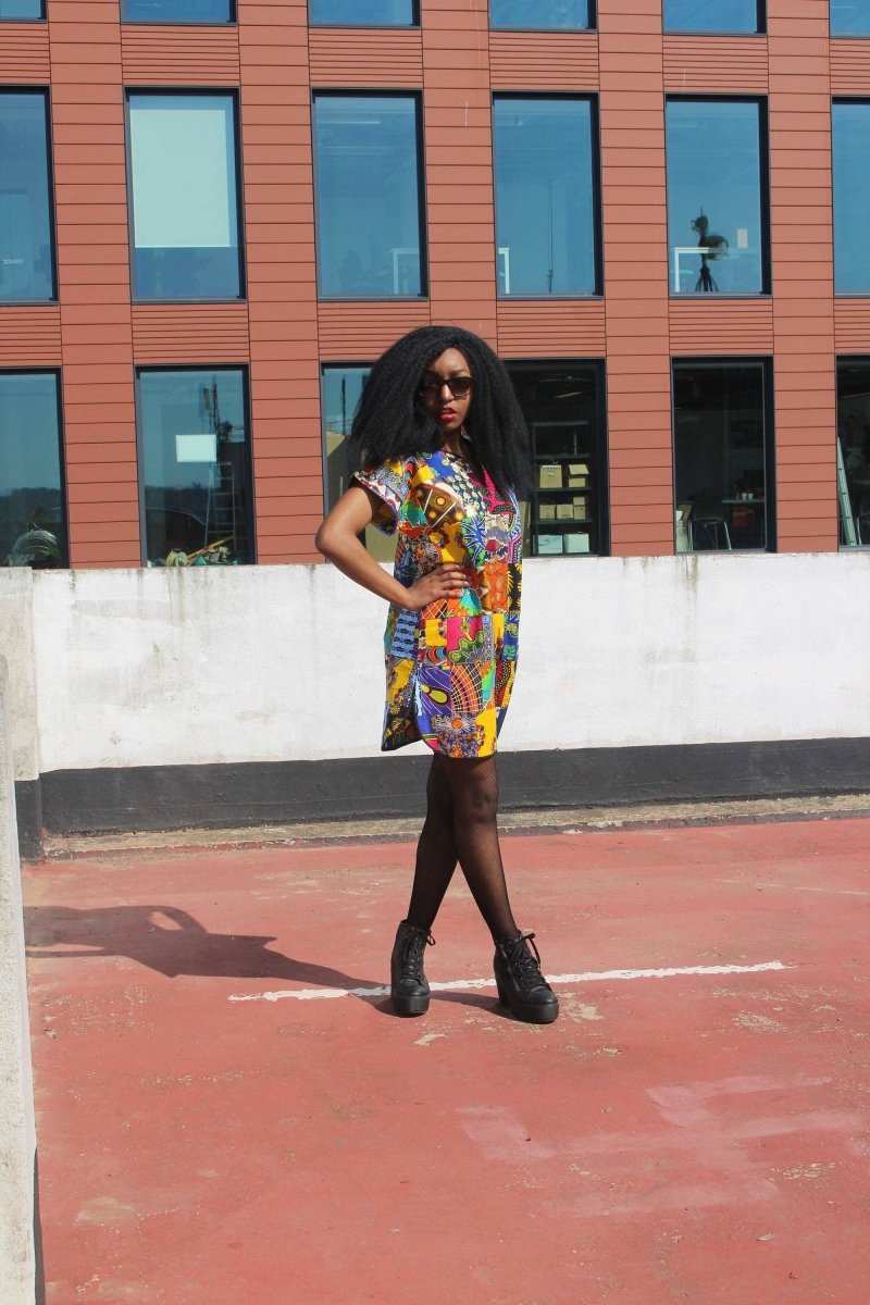 African Patchwork Dress - Festival Dress - Continent Clothing