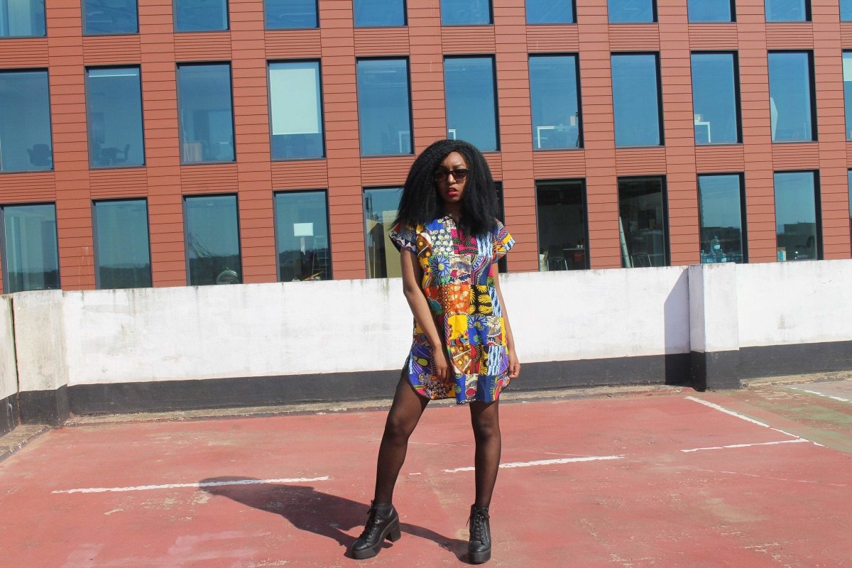African Patchwork Dress - Festival Dress - Continent Clothing