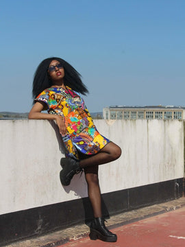 Abito patchwork africano - Abito da festival