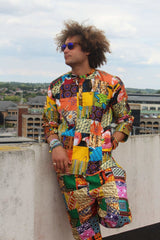 African Patchwork Shirt - Eco Friendly Shirt - Ethical Clothing - Continent Clothing