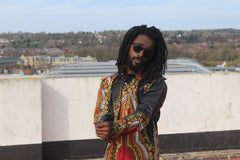 African Print Shirt in Black Dashiki - Festival Shirt - Continent Clothing