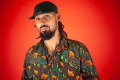 African Print Shirt In Fishy Green - Continent Clothing