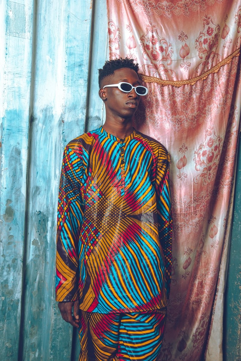 African Print Shirt In Wow Print - The Continent Clothing