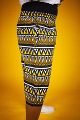 African Print Shorts In Earthy Tones Mud Cloth - Continent Clothing