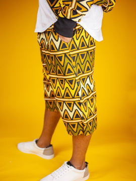 African Patchwork Shorts - Festival Shorts