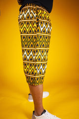 African Shorts In Earthy Tones Mud Cloth - Continent Clothing