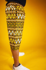 African Shorts In Earthy Tones Mud Cloth - Continent Clothing