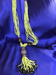 African Statement Necklace with Masai Beadwork - Continent Clothing