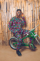 African Suit In Electric Pink Samakaka - The Continent Clothing