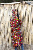 African Summer Coat In Electric Red - The Continent Clothing