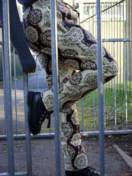 Pantaloni africani con stampa Ankara oro - Pantaloni Festival
