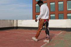 African Trousers/Pants in Black Dashiki - Continent Clothing