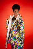 African Winter Coat In Crazy Patchwork - Continent Clothing