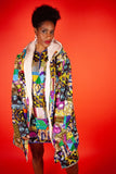African Winter Coat In Crazy Patchwork - Continent Clothing