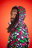 African Winter Coat In Electric Pink - Continent Clothing
