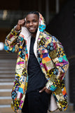 African Winter Coat in Patchwork - Continent Clothing