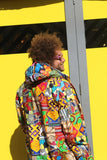 African Woolen Parka in Patchwork - African Winter Coat - Continent Clothing