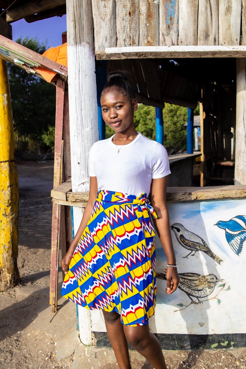 jupe portefeuille africaine, jupe imprimée africaine, jupe de plage– The  Continent Clothing