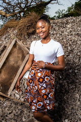 African Wrap Skirt Mud Cloth - The Continent Clothing
