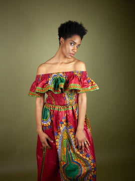 Stupefacente Sumakaka African Maxi Dress