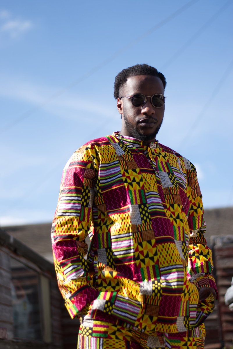 Amazing Kente Shirt in Yellow - Continent Clothing