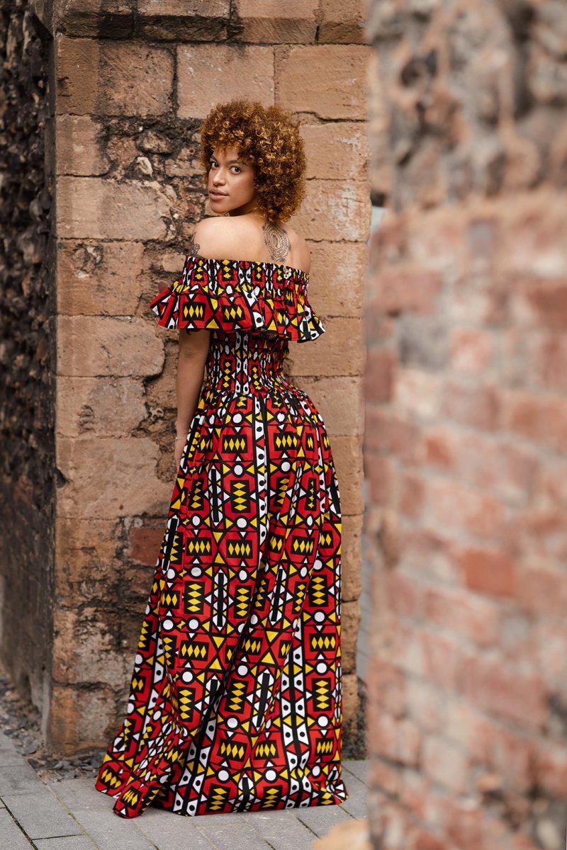 Amazing Sumakaka African Maxi Dress - Continent Clothing