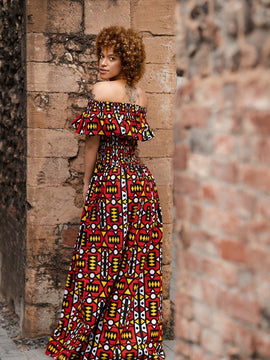 Stupefacente Sumakaka African Maxi Dress