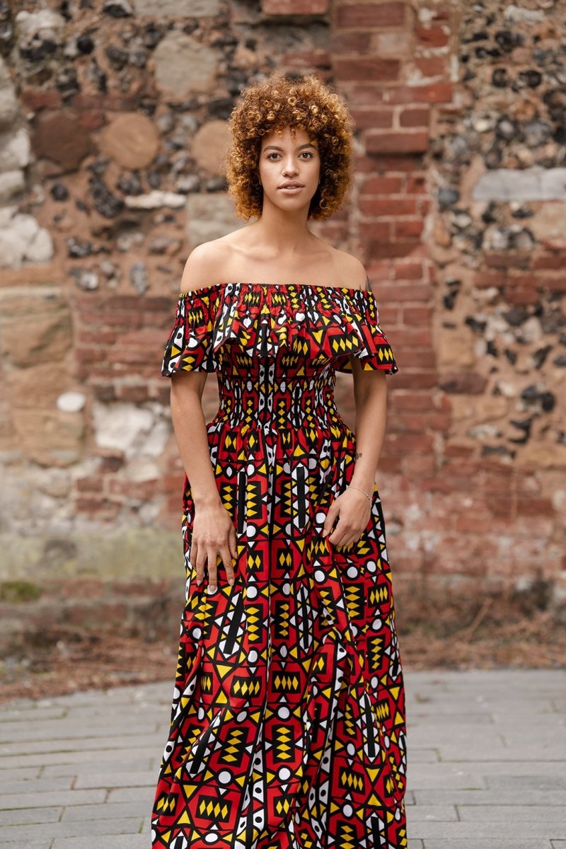 Amazing Sumakaka African Maxi Dress - Continent Clothing
