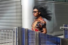 Aztec Dress, African Shirt Dress in Black Dashiki Print - Festival Dress - Continent Clothing