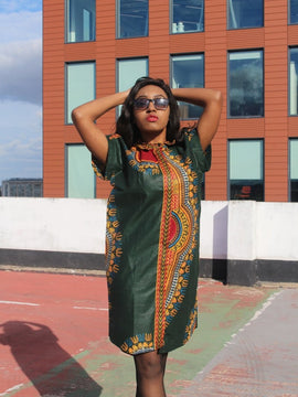Vestito azteco, vestito da camicia africana in stile