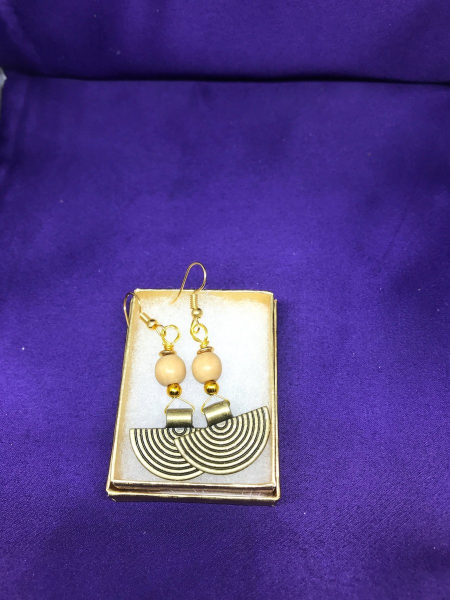 Boho Earrings with Brass - Continent Clothing