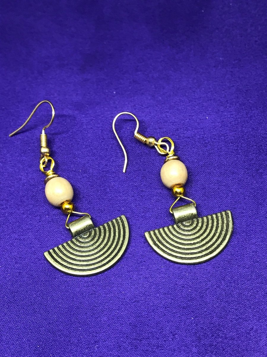 Boho Earrings with Brass - Continent Clothing