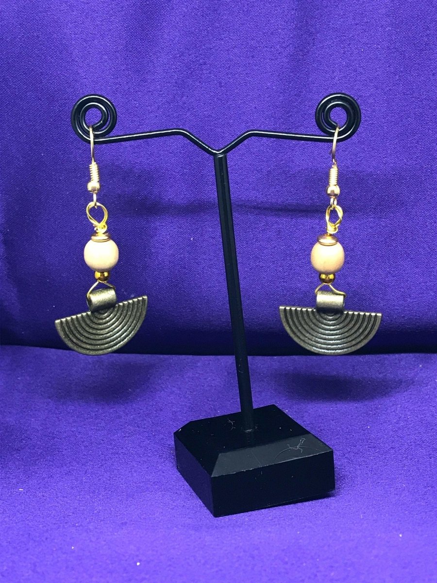 Boho Earrings with Brass - Continent Clothing
