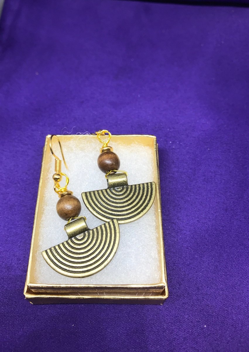 Brass Boho Earrings - Continent Clothing