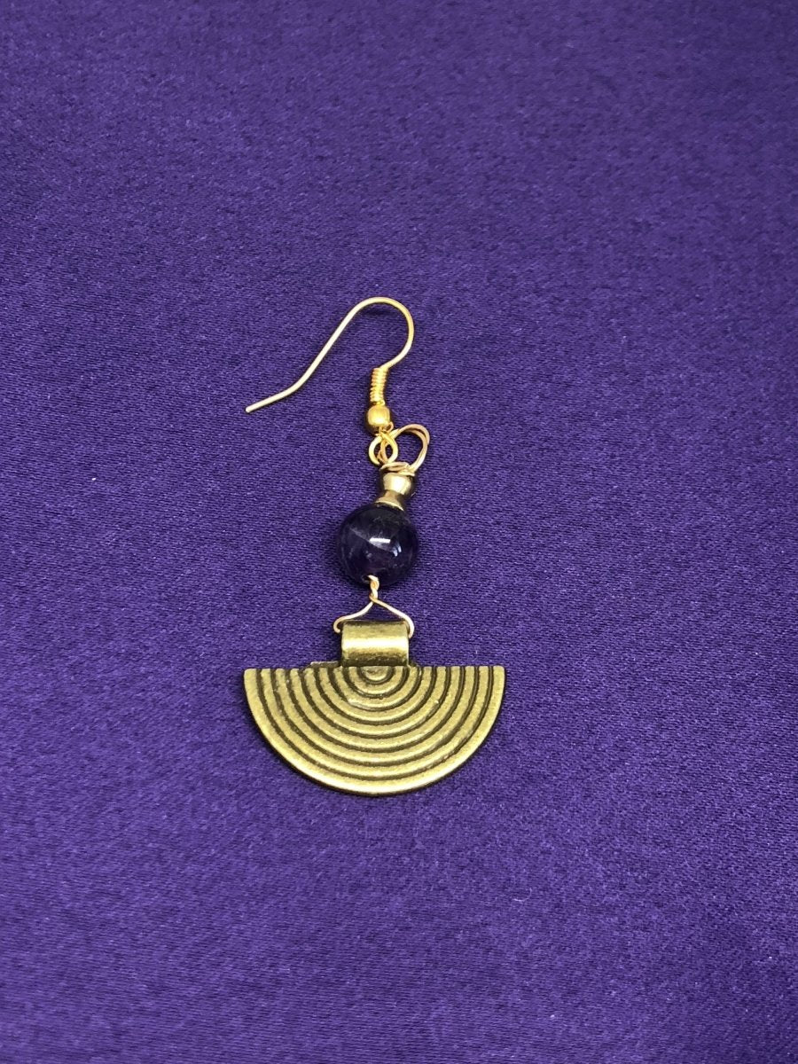Brass Boho Earrings With Tribal Influence - Continent Clothing