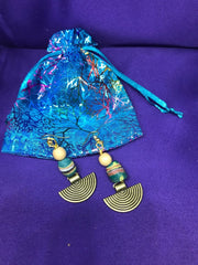 Brass Boho Earrings With Tribal Influence - Continent Clothing