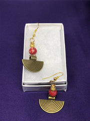 Brass Boho Earrings With Tribal Influence - Continent Clothing