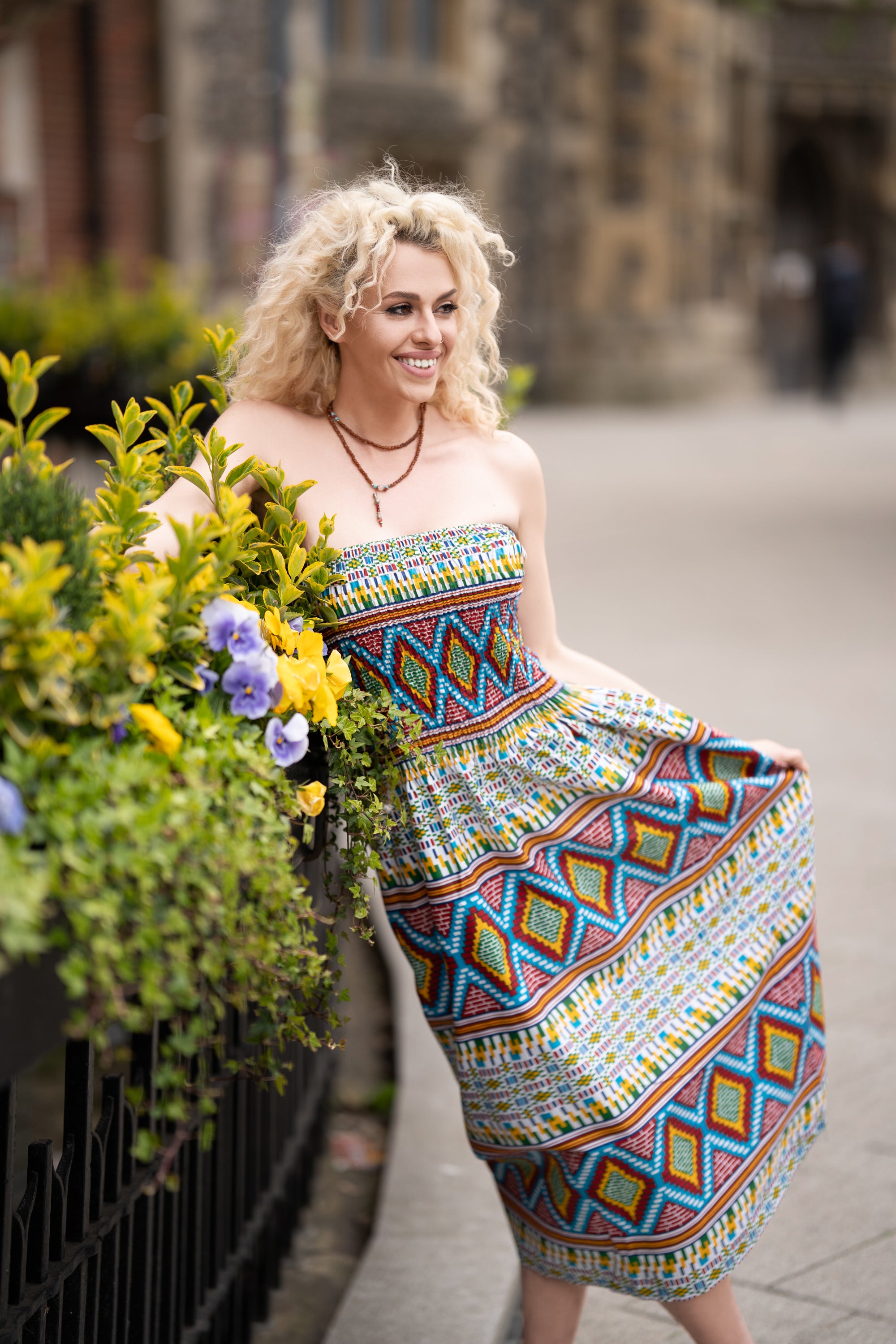 African Dress in Beautiful Kente - Continent Clothing