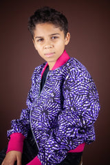 Children's African Jacket In Chilled Purple - Continent Clothing