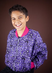 Children's African Jacket In Chilled Purple - Continent Clothing