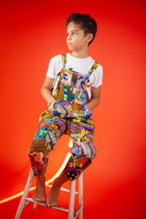 Children's Patchwork Dungarees - Continent Clothing