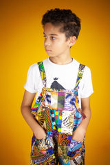 Children's Patchwork Dungarees - Continent Clothing