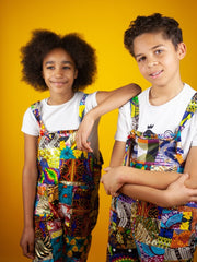 Children's Patchwork Dungarees - Continent Clothing