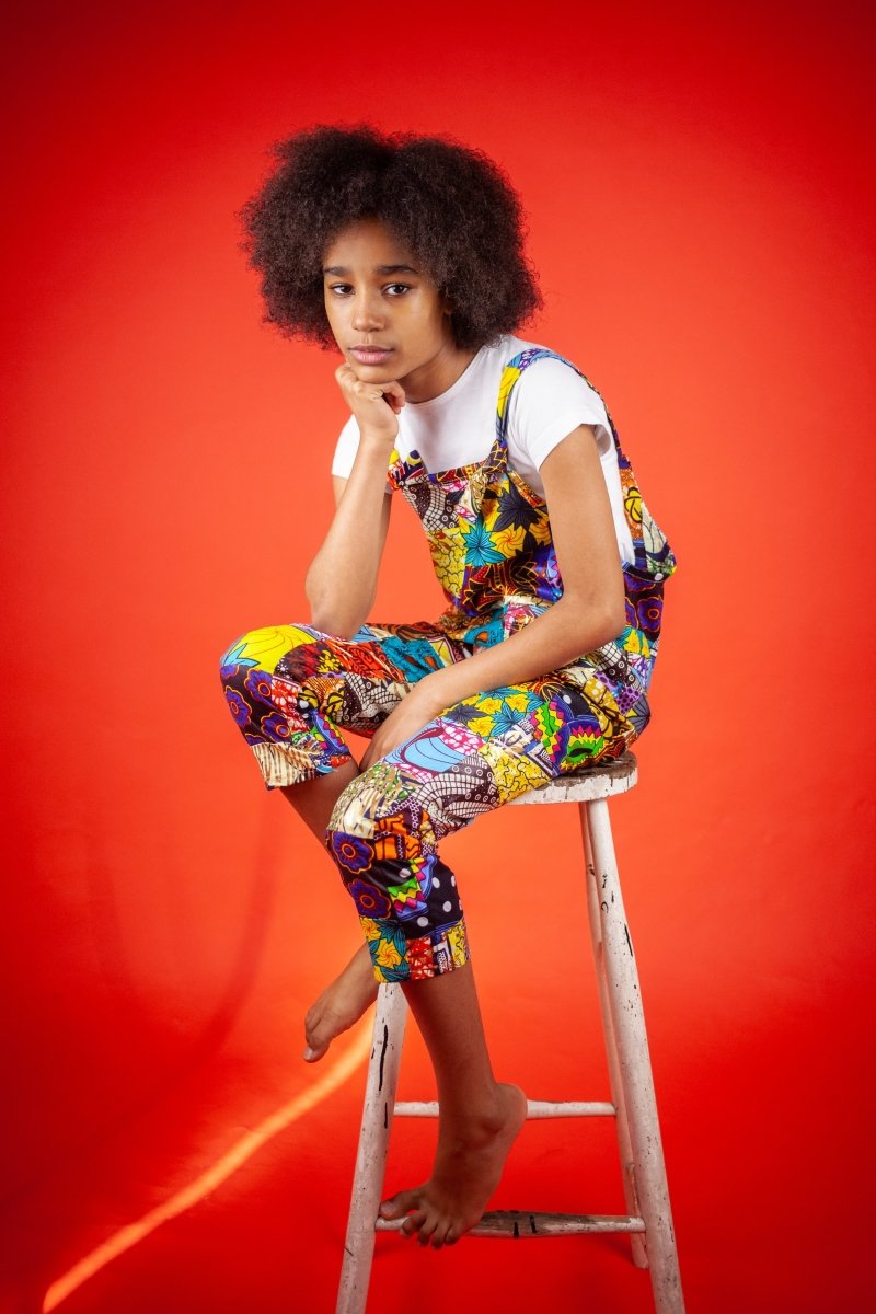 Children's Patchwork Dungarees - Continent Clothing