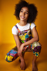 Children's Patchwork Dungarees - Continent Clothing