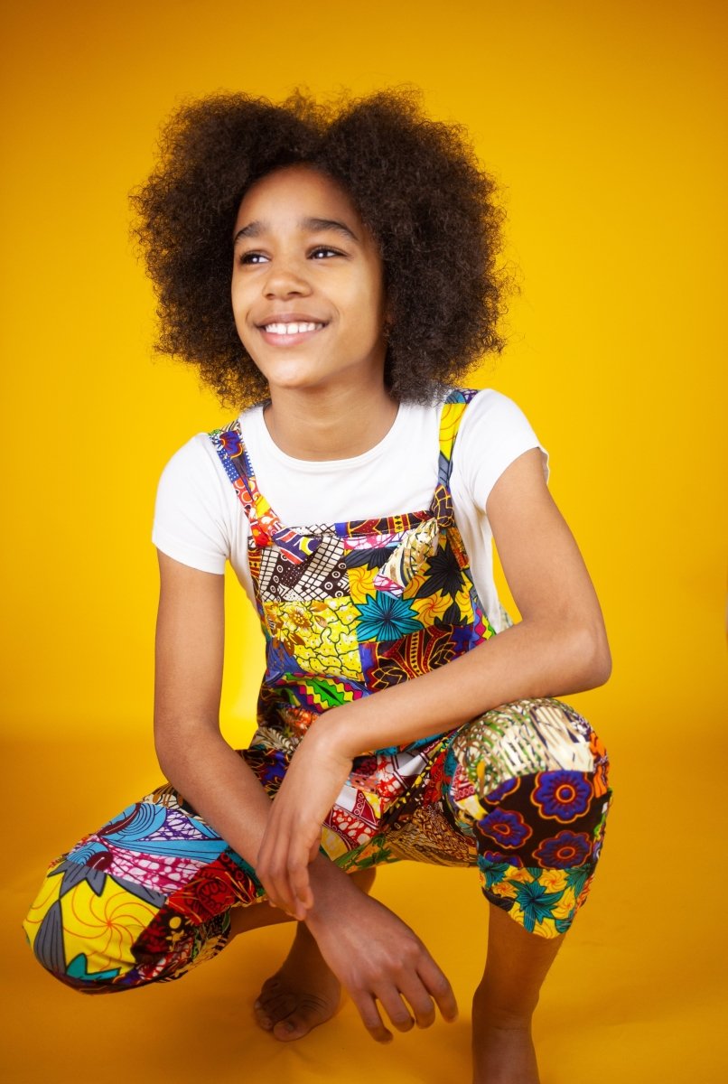 Children's Patchwork Dungarees - Continent Clothing